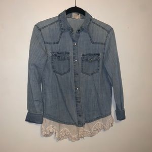 LA Hearts Small light jean jacket
